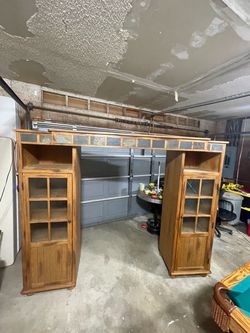 Partial entertainment center.
