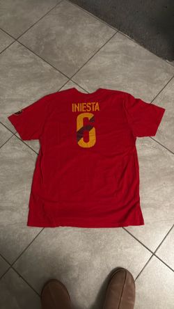 FIFA World Cup Nike Spain Iniesta soccer Tshirt