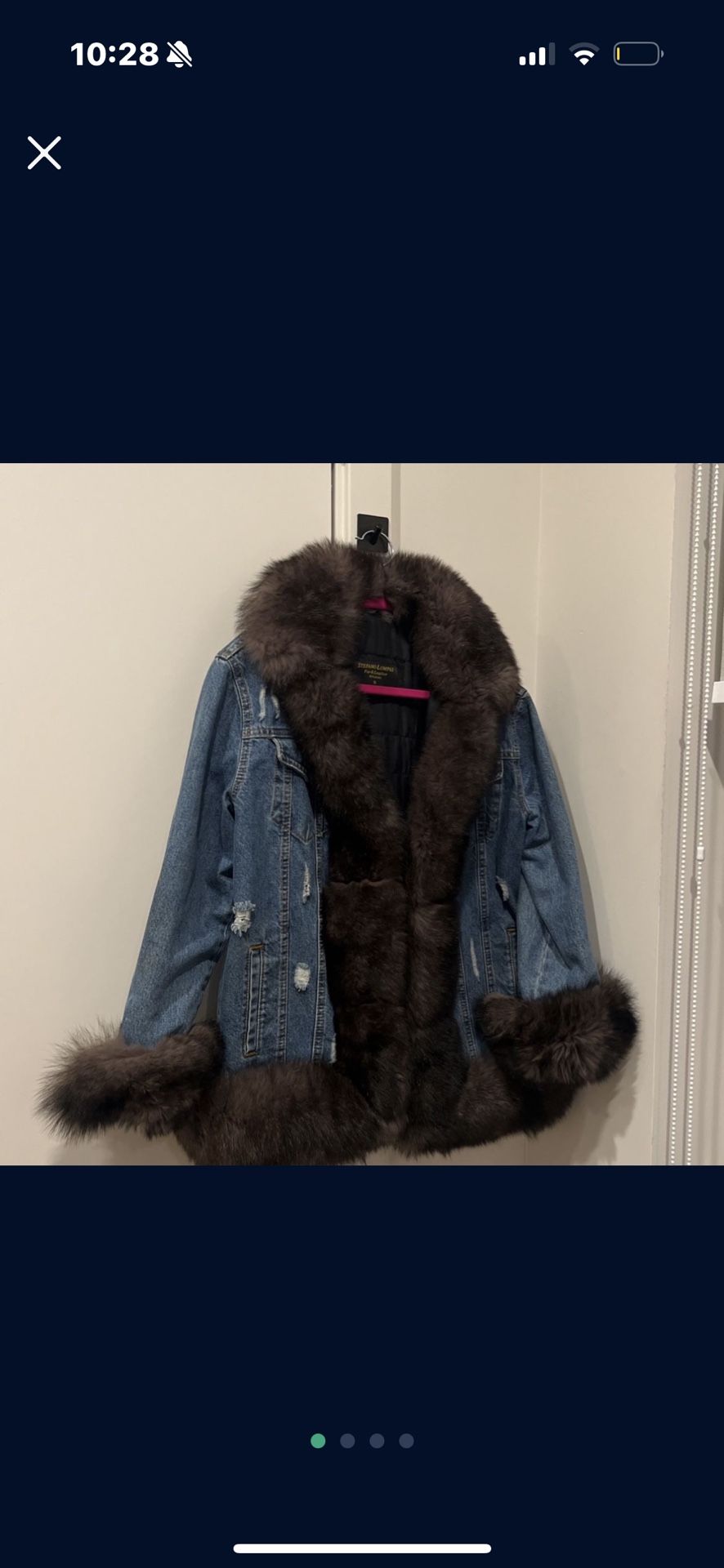 Denim Jacket Real Fur