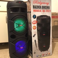 Bluetooth Speaker System - Double 8” Woofer 