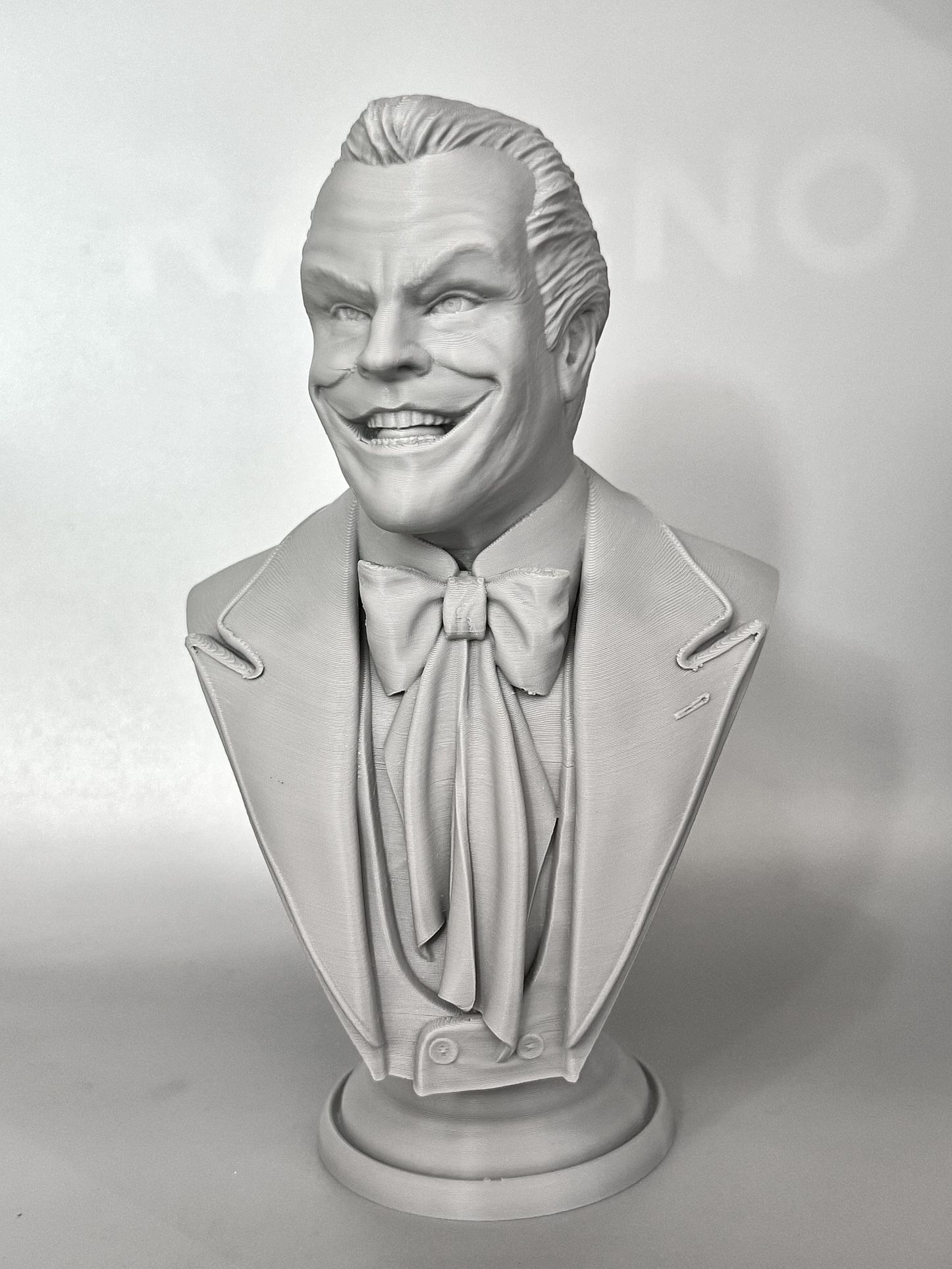 DC Comics 1989 Joker Bust Statue 3D Printed FDM 6.5” Gray Fan Art Figure