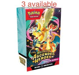 Pokemon TCG Ascended heroes booster bundle x3