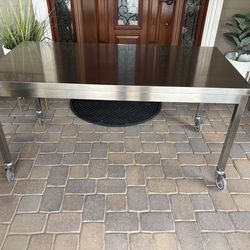 Design to Reach Quovis Stainless Steel table $300