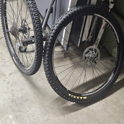 Maxxis tires And Bontrager Rims