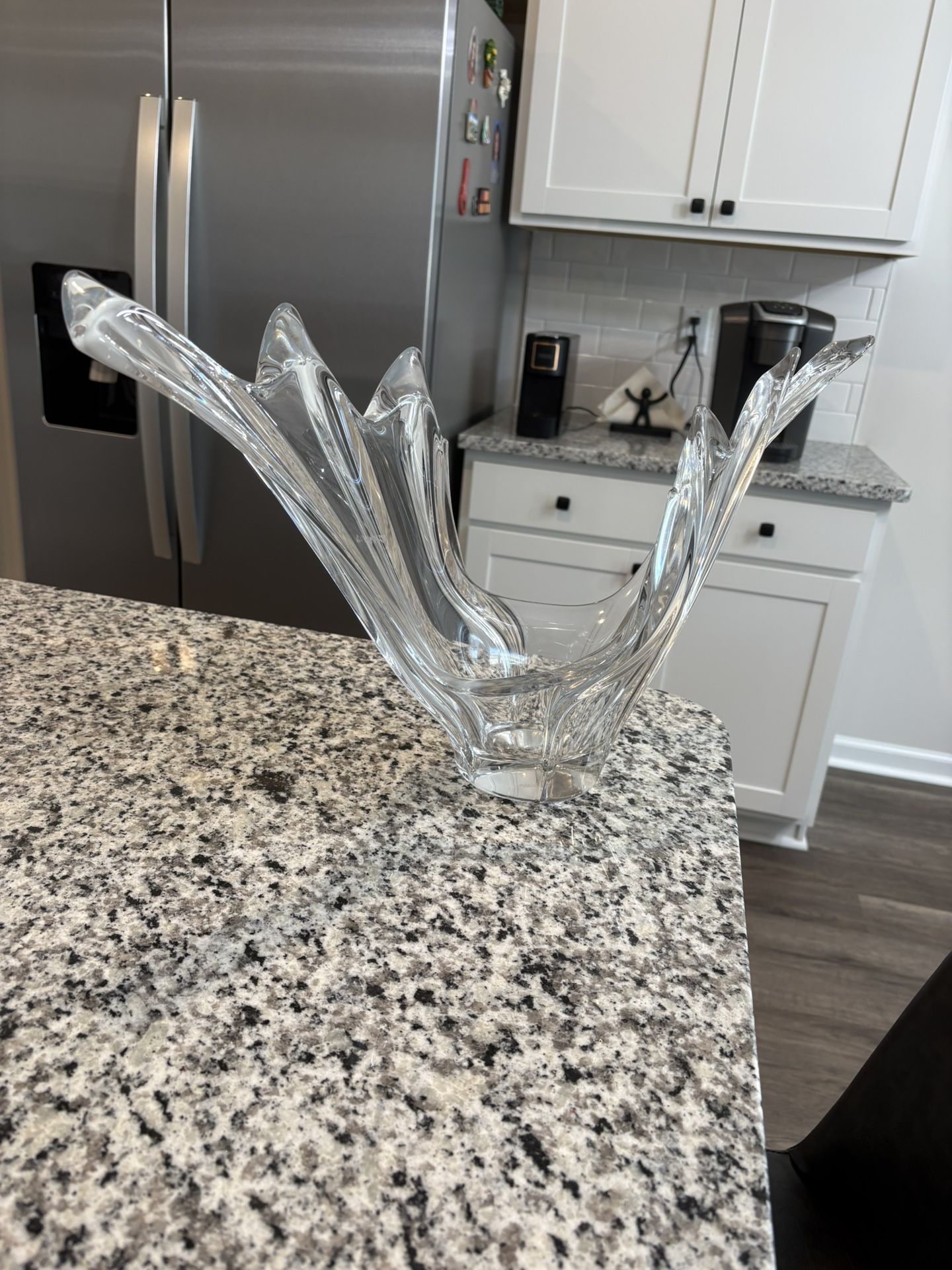 Gorgeous Cofrac Art Crystal. Verrier France. 24.5” length 11.5” tall. Mint condition. Paid over $350