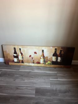 Beautiful Wine Painting 60” L x 20”H