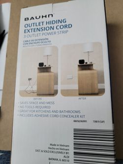 Bauhn Outlet Hiding Extension Cord Power Strip