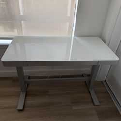 Electric Height Adjustable Study Desk with Glass top