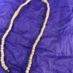 Ivory, hand Carved Necklace 
