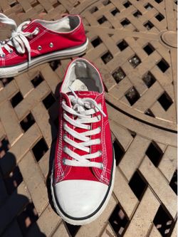 FEIYAO Red Canvas Sneakers – Women’s Size 7.5