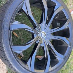 26 INCH RIMS AND TIRES