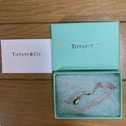 Tiffany & Co Sterling Silver Gehry Orchid Necklace and Pendant  Original packaging included 
