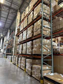 Industrial Teardrop Pallet Racking Beams Uprights Wire Decks  Tri County Racking