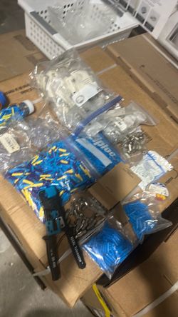 Electrical Wire Connectors and Crimping Tool Lot