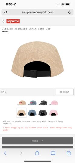 Supreme Circles Jacquard Denim Camp Cap for Sale in Torrance, CA