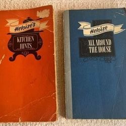 Vintage Lot of 2 Heloise paperback books Kitchen Hints and All Around The House