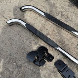 LA Zona Auto Parts 2009 to 2018 Dodge Ram Extended Quad Cab Running Boards Nerf Bar Estribos cabina media chrome