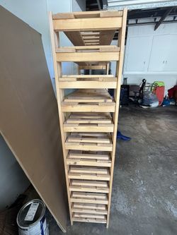 Wood wine rack