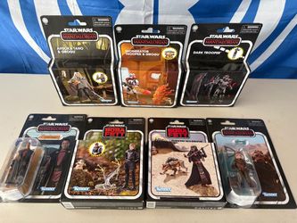 Star Wars Vintage Collection Mandalorian Book of Boba Fett Figure Lot