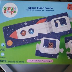 Alphabet Space Floor Puzzle 28pc - Gigglescape  Like New