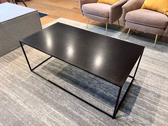 Free coffee table dark brown metal