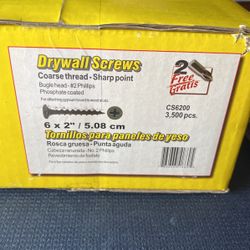 Case Of Drywall Screws. Un Opened