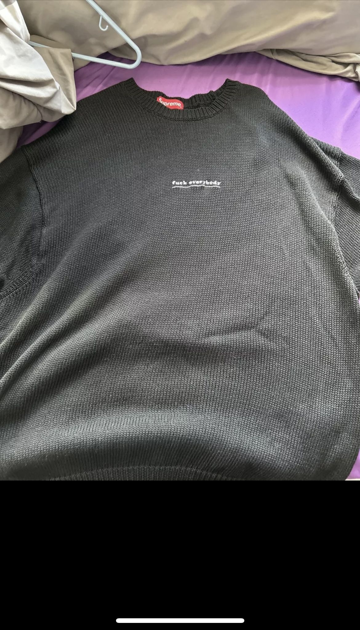 Supreme F*ck Everybody Crew Neck