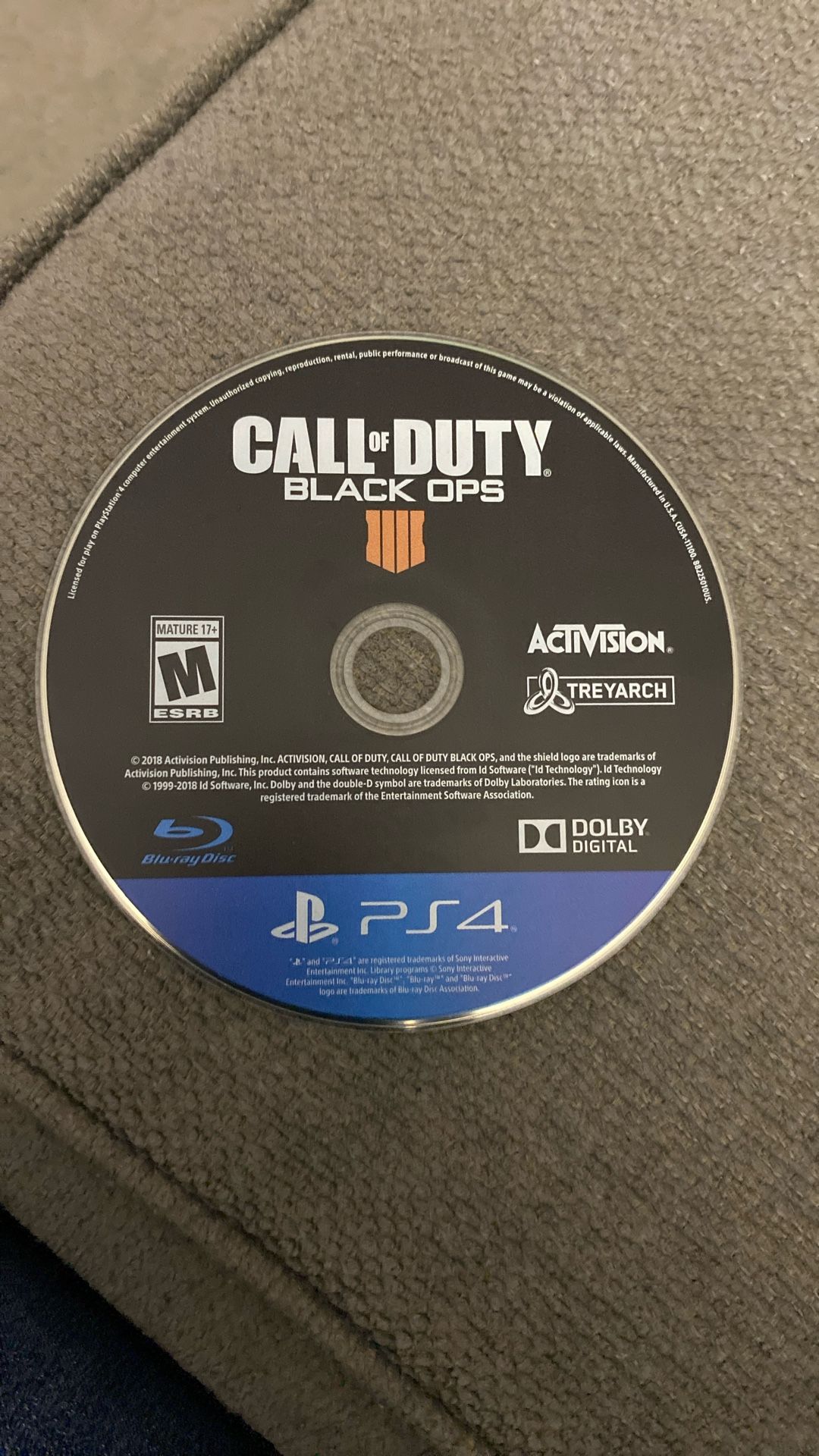 Game Call Of Duty PlayStation 4