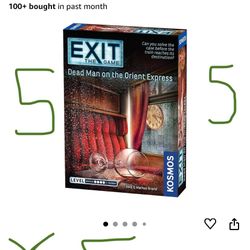 Board Game “Exit” Dead Man on the Orient Express