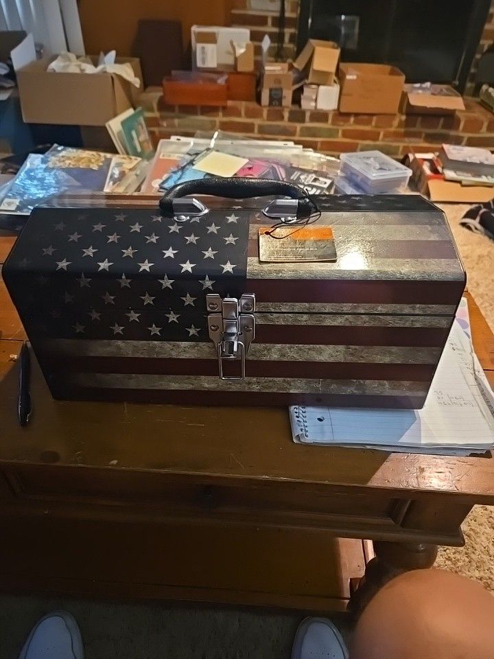 Brand New Patriotic Tool Box