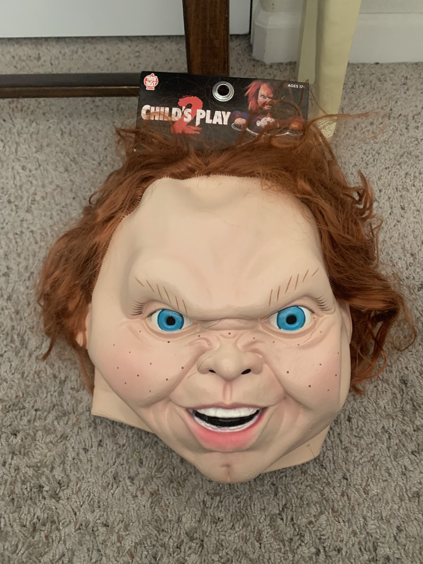 Chucky Child’s Play Premium latex Mask &59.99 Value Brand New