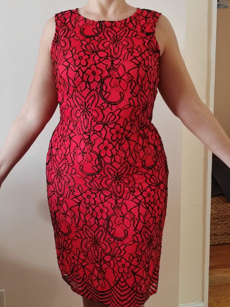 Red Dress, Size 10, Office/Cocktail/Party
