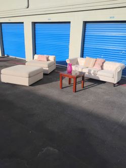 Sofa couch loveseat chair table modern - delivery available