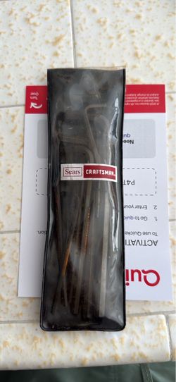 Vintage Craftsman 14 piece hex allen wrench hollow set screw key assorment w/ pouch