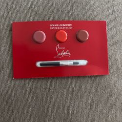 Christian Louboutin Rouge Louboutin Lipstick Silky Sample Trio Colors