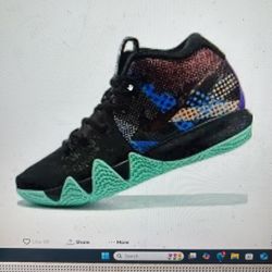 Nike Shoes Kyrie 4 Mamba Mentality Black Teal Basketball Shoe 10.5