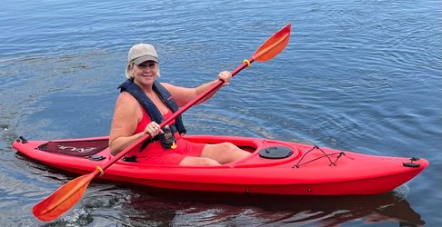 Kayak and paddle