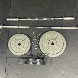 Weight Lifting Bars And Weights