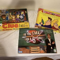 Board Games- $8 Each