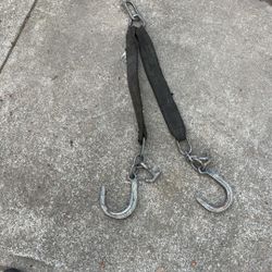 V-Bridle with Grade 70 8 INCH J Hook Frame Hooks Tow Wrecker Truck Rollback