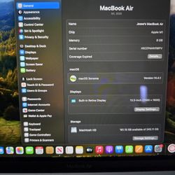 2020 MACBOOK AIR M1