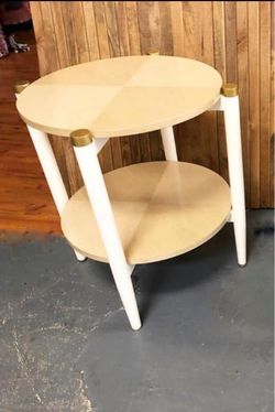 Anthropologie Geo-Marquetry Side Table (moving - pick up in next 3 days)