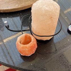 Mineral Lamp And Candle Holder 