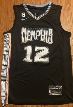Ja Murant Black Memphis Stitched Jersey Sz 2X