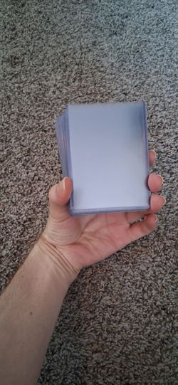 Lot of 18 Clear Rigid Plastic Top Loaders for Trading Card Protection