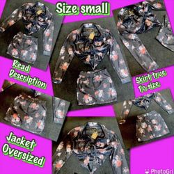 Fashion Nova Jean Skirt Set