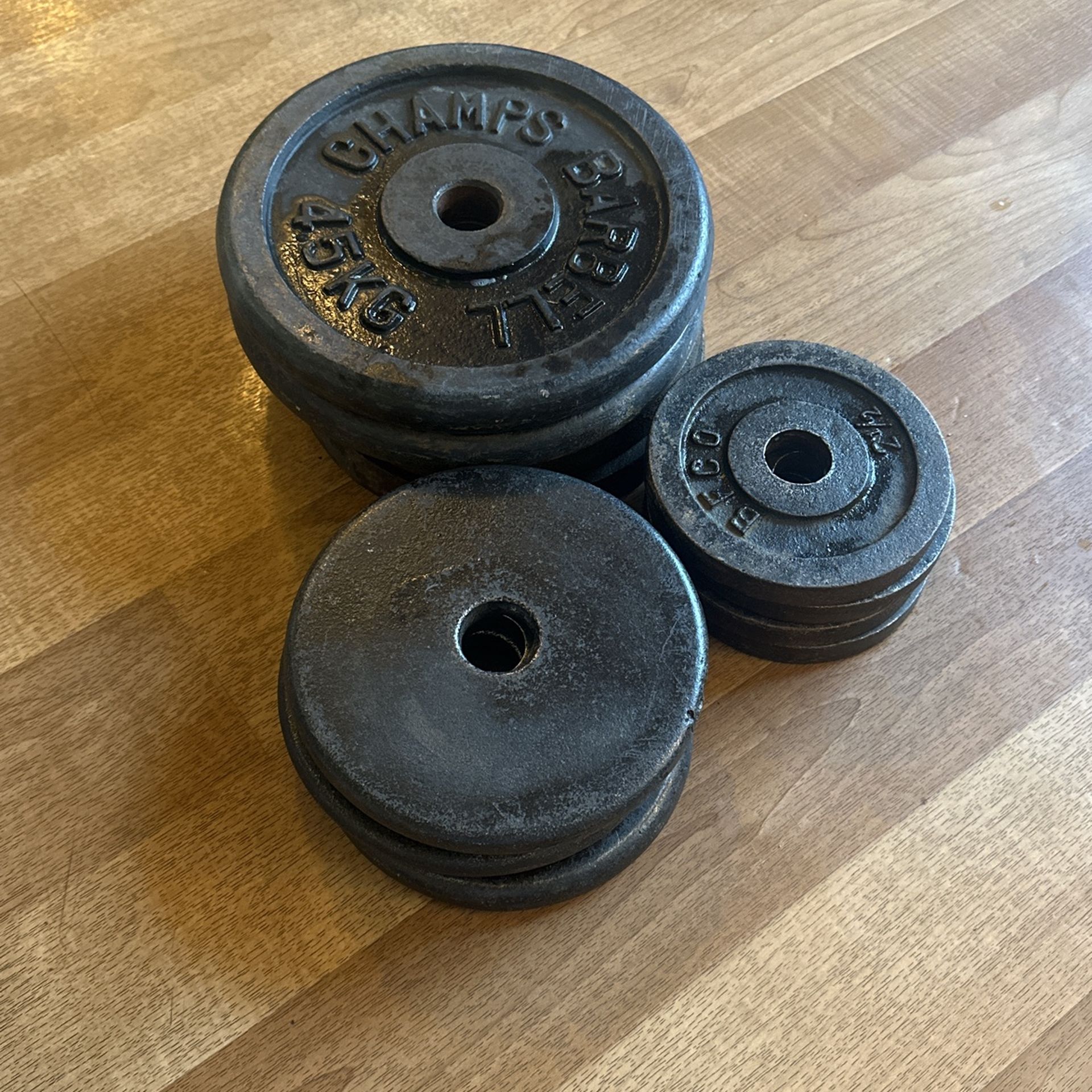 1 Inch Weight Plate Set - 70 Lbs Total 