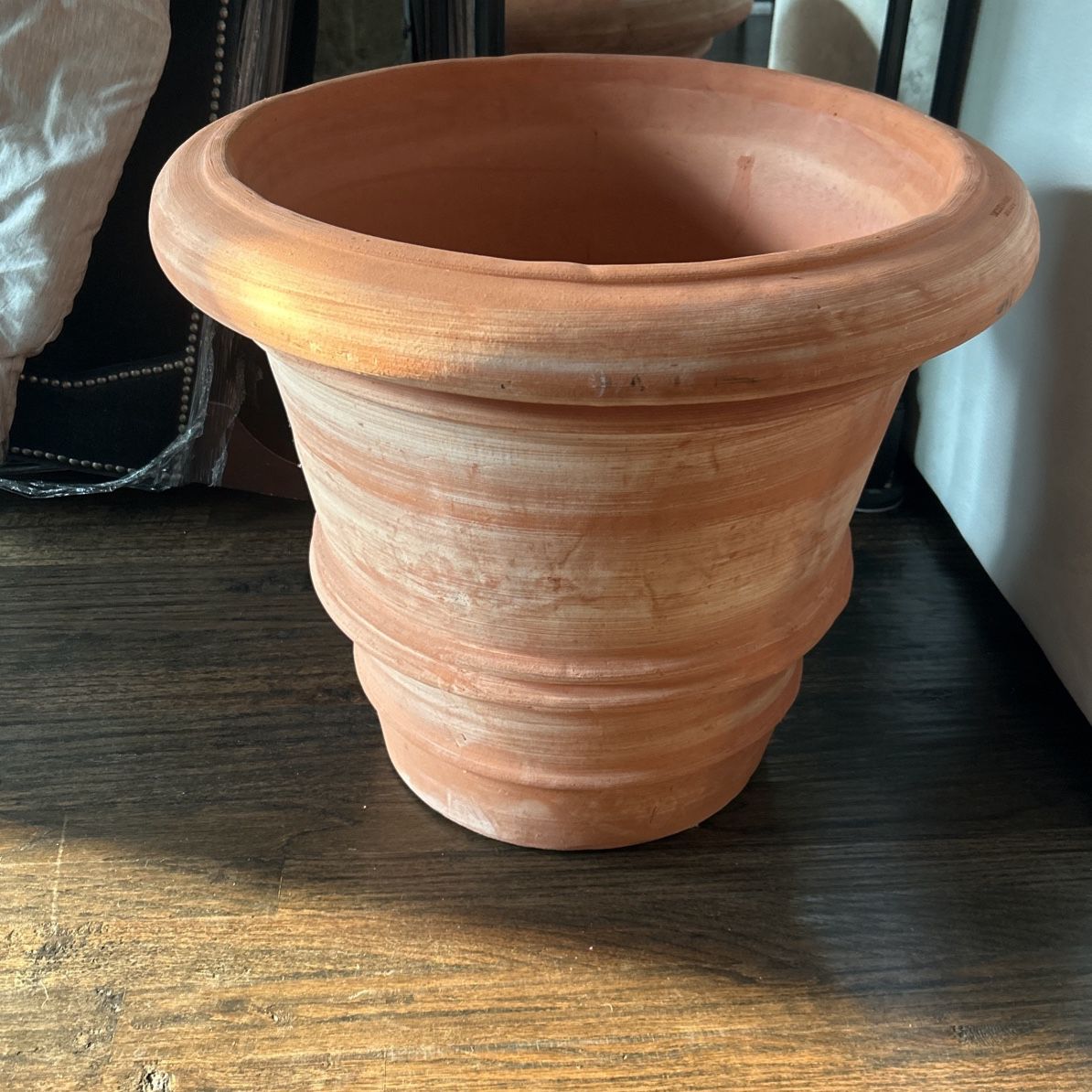 Two Clay Planter Pots