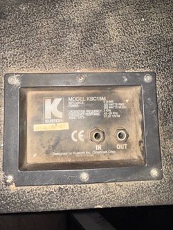 3 Kustom KSC15 and 1 KSC15M Pa speakers