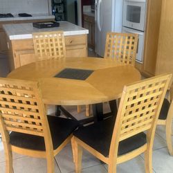 Dining Table,  End Tables (2), Console Table, Entertainment Center, 